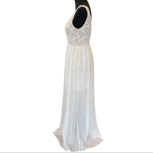 Lulu’s Make Way for Wonderful Off White Lace Maxi Dress - Picture 9 of 16